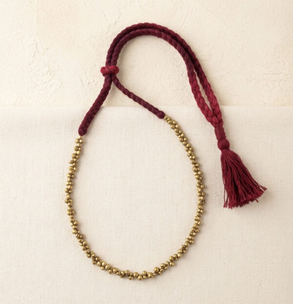 Dhokra Crafted Golden Colour Beads Necklace