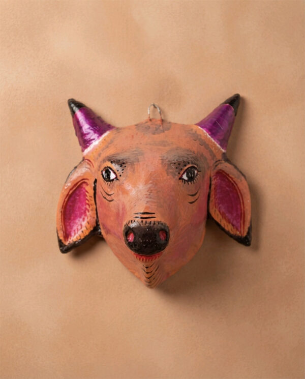 Handcrafted Cow Paper Mache Mask