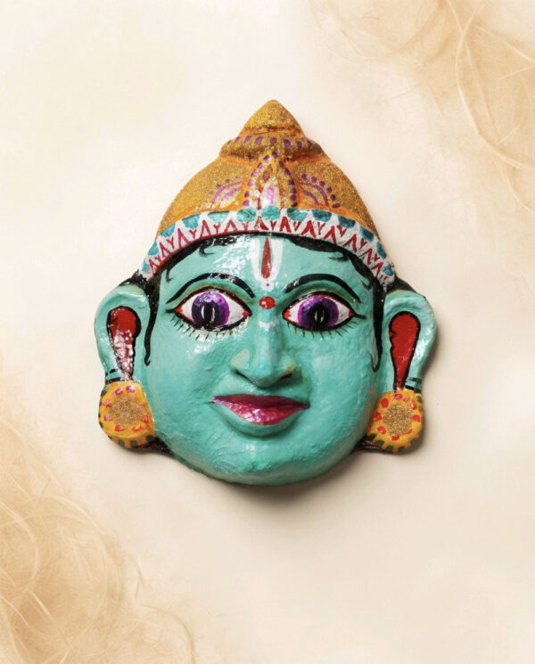Handcrafted Lord Sri Ram Paper Mache Mask