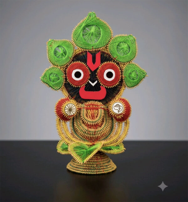 Traditional Odisha Paddy Craft Jagannath Table Decor
