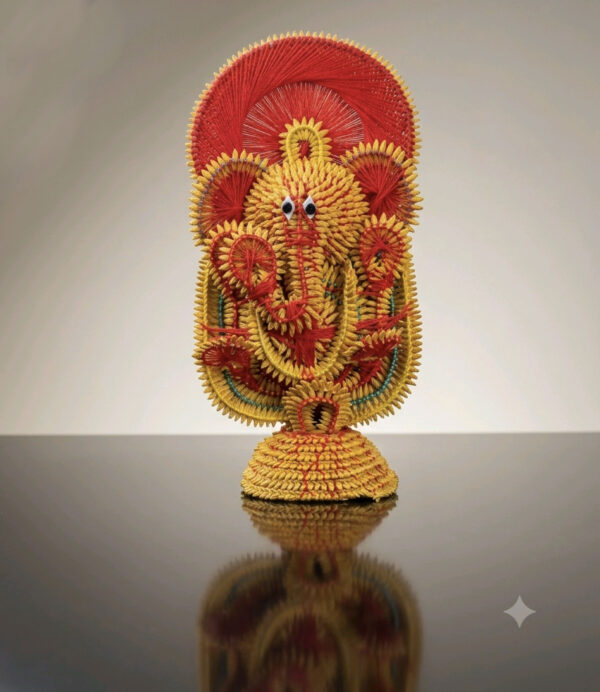 Traditional Odisha Paddy Craft Ganesha Idol