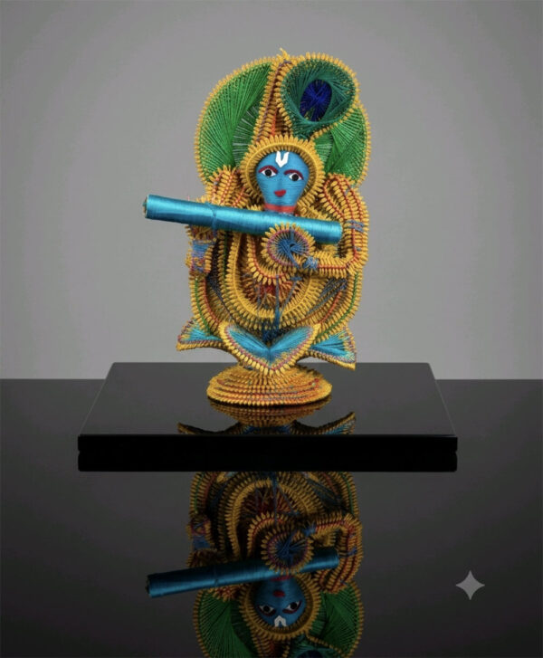 Traditional Odisha Paddy Craft Krishna Idol