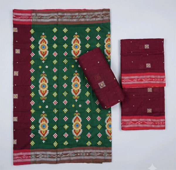 Deep Maroon Colour Bandha Saree
