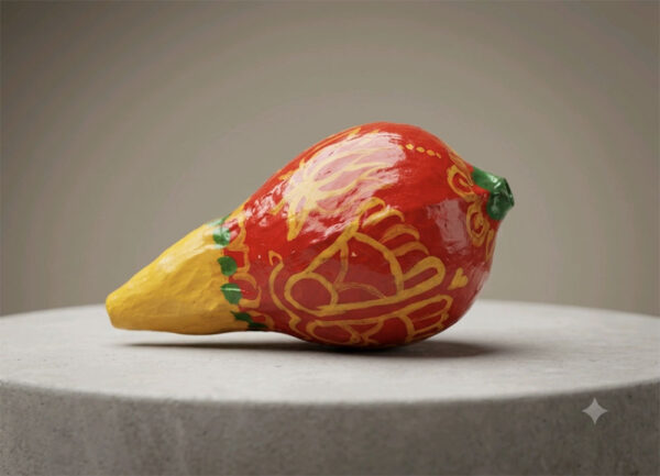 Dry Painted Coconut for Kalash
