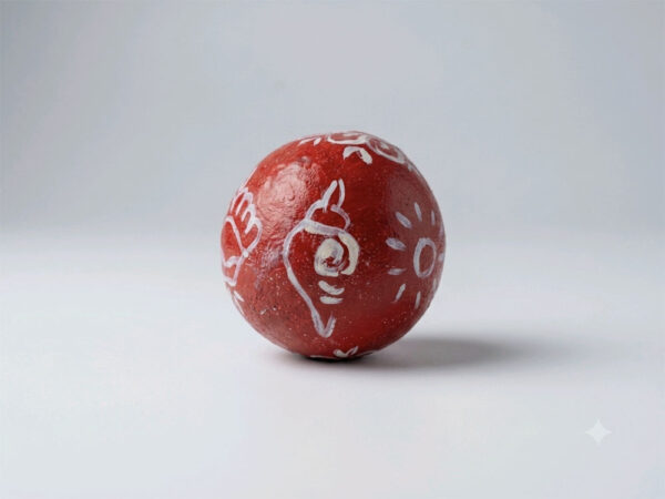 Dry Painted Wood Apple for Kalash