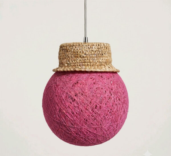 Golden Grass Pink Pendant Light