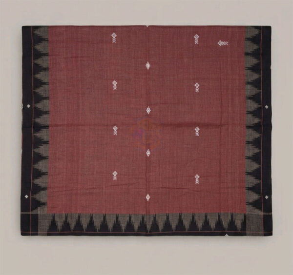 Kotpad Tribal Heritage Earthy Terracotta Red Saree