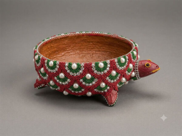 Lac Craft Red and Green Turtle Bowl