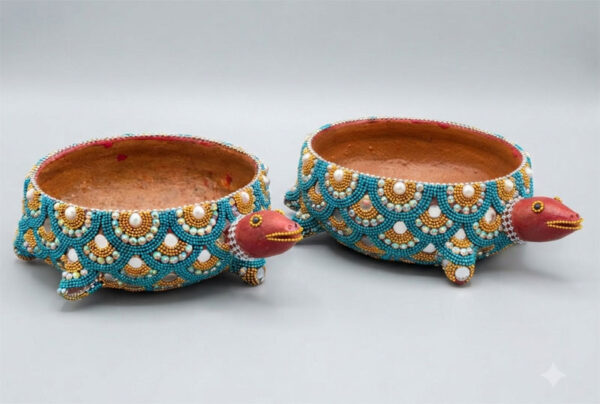 Lac Craft Sky and Golden Turtle Bowl