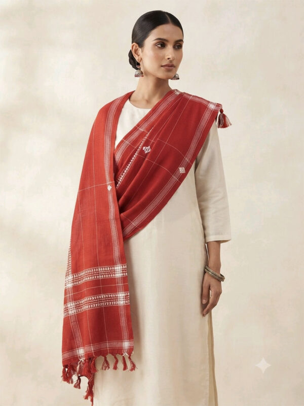 Lalit Rekha Kotpad Handwoven Cotton Dupatta