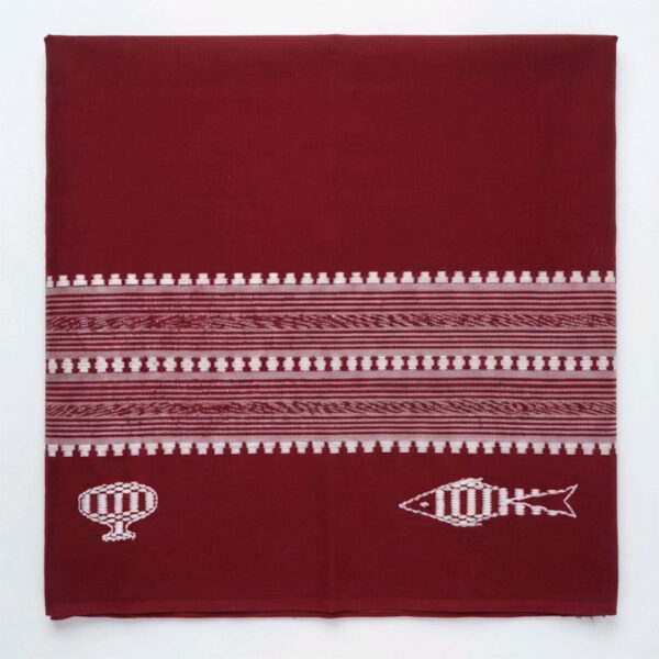 Mirgan Weaver Crimson Floral Saree