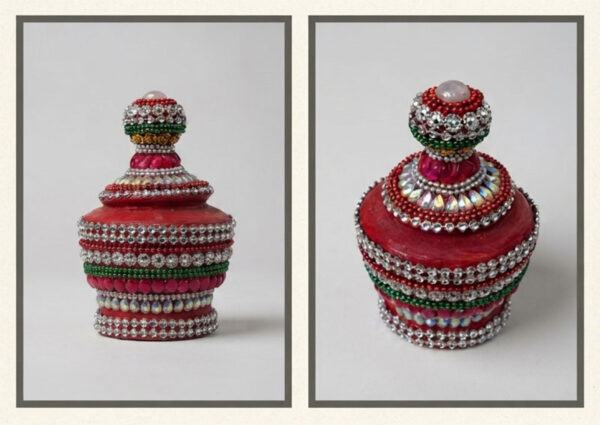Odisha Lac Craft  Wodden Sindoor Box
