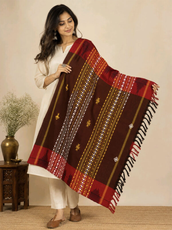 Dhavala Rekha Kotpad Dupatta