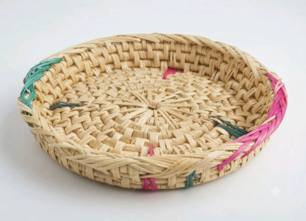 Round Swarna Atithi Glass Serving Tray