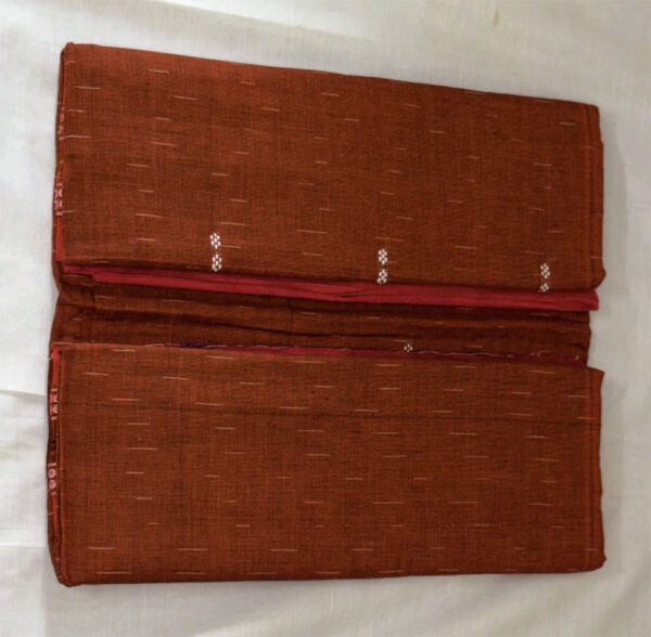 Terracotta Earth Odisha Ikat Cotton Handloom Saree
