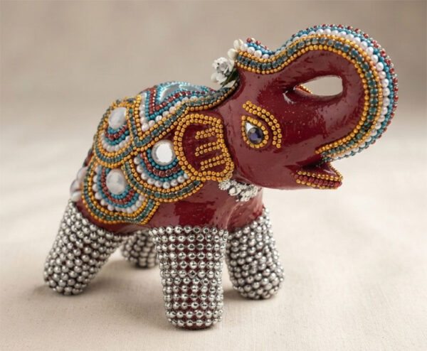 Terracotta Gajapati Lac Elephant