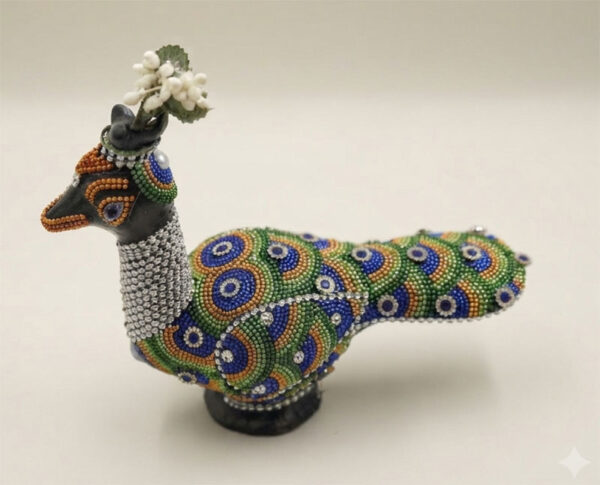 Terracotta Lac Craft Peacock